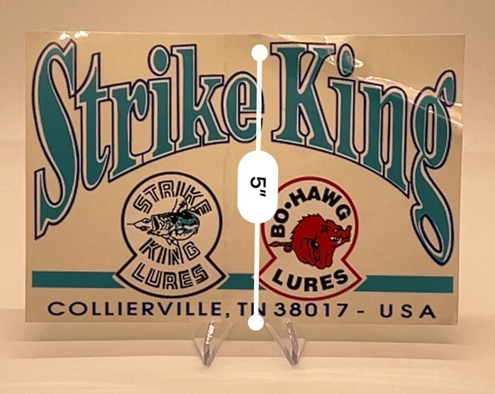 Винтажная наклейка BO Hawg Lures наклейка и наклейка Strike King для рыбалки - Изображение 3 из 4