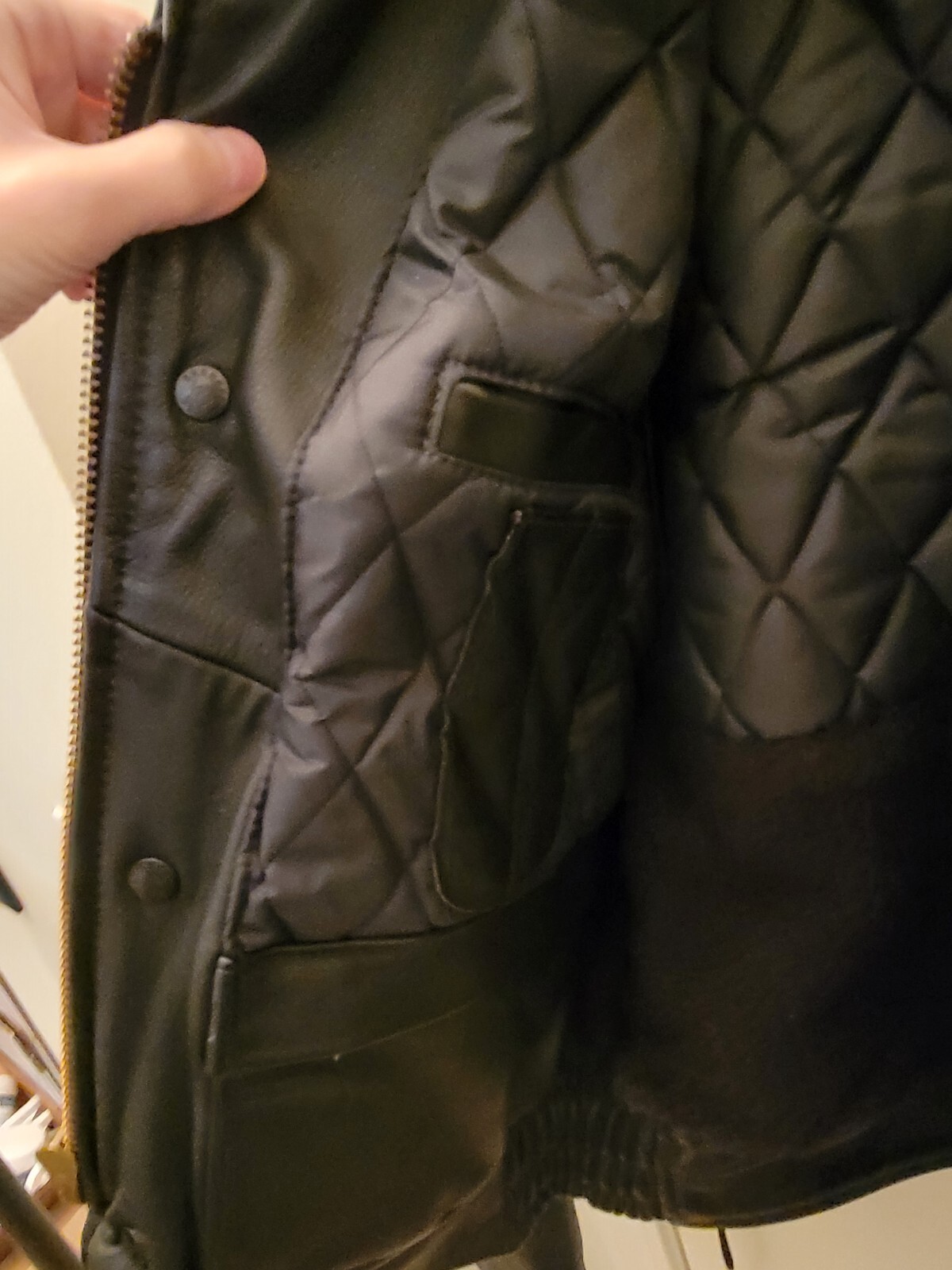 Chicago Police Leather Jacket Men's Size 38/S  Excellent Cond.