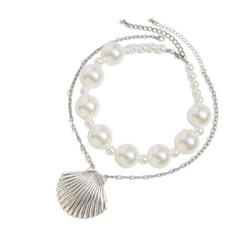 2Pcs Classical Baroque Pearls Necklace Ideal For Parties And Special Occasions - Picture 4 of 10
