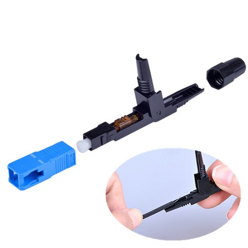 10pcs Single-Mode Fiber Optic SC/UPC Quick Fast Field Assembly Connector Ca=y= - Afbeelding 8 van 10