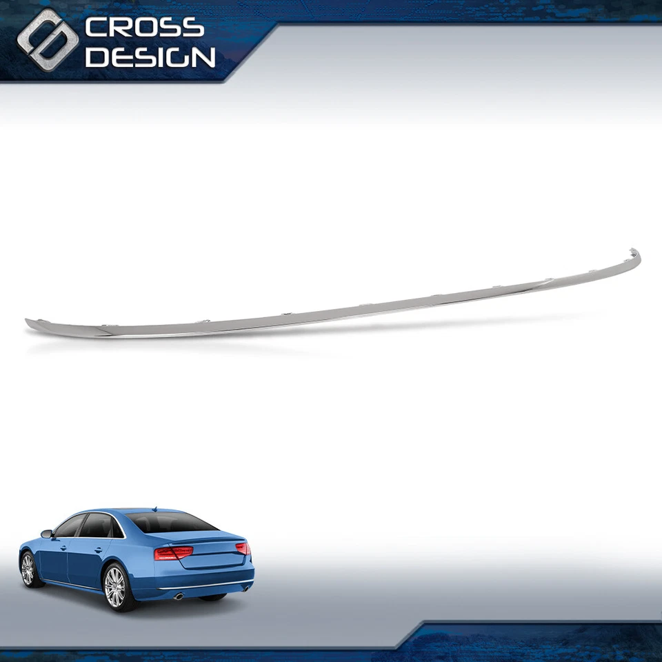 Parachoques trasero plateado 4H08074432ZZ AU1144100 apto para Audi A8 Quattro 2011-2014 Foto 2 de 4