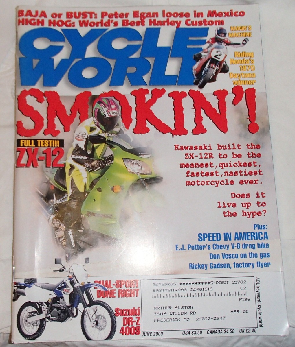 Cycle World Motorcycles Magazine June 2000 Kawasaki ZX-12 | eBay