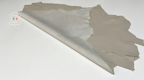 BEIGE GRIS CAQUI Suave Italiano Cordero Oveja Cuero 3 Pieles 16sqf 0.7mm #B8147 - Imagen 3 de 7