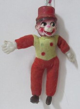 ON SALE VINTAGE 1930s CELLULOID MONKEY BELL HOP DOLL CARNIVAL PRIZE 8in hi 