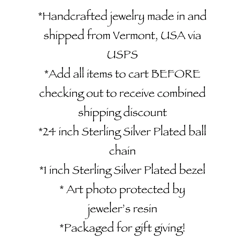 Golf NECKLACE Faux Stained Glass Art Print Silver Charm Golfing Golfer Gift - Image 3 of 4