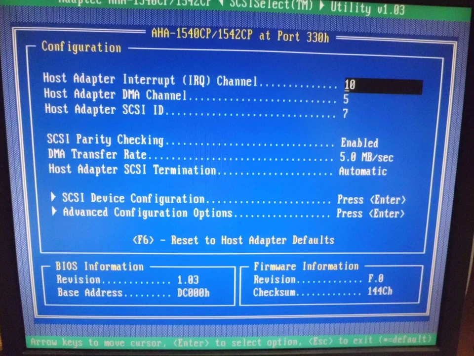 ADAPTEC AHA-1542CP ISA SCSI CONTROLLER CARD NEW WITH MANUAL BULK - Image 4 of 4