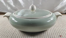 Villeroy & Boch ~ Green & Cream ~ Mid Century Ceramic Tureen