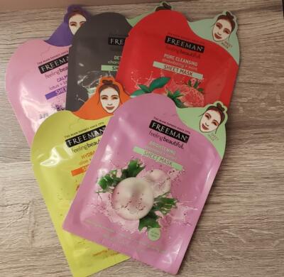 Freeman Feeling Beautiful Assortment of Sheet Masks-5 Masks 