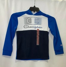 Champion Mens Bozetto Long Sleeve Colorblock Navy Blue White Track Suit Size 7/8