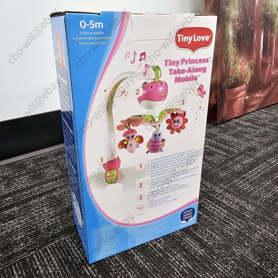 Tiny Love Tiny Princess Take-Along Mobile (2011) Vintage - Imagem 2 de 4