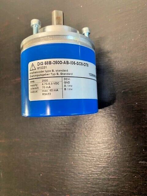 WOLKE DIG58B-2500-I05-SC8-D78 ROTARY ENCODER TACHOMETER 2500 PPR RS 422 - Image 2 of 4