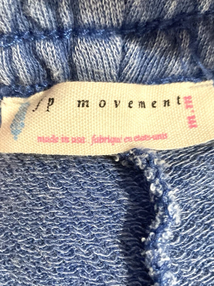 NUEVO SIN ETIQUETAS Free People Movimiento Cordón Azul Envejecido Bolsillo Falda Boho M-L Foto 4 de 4