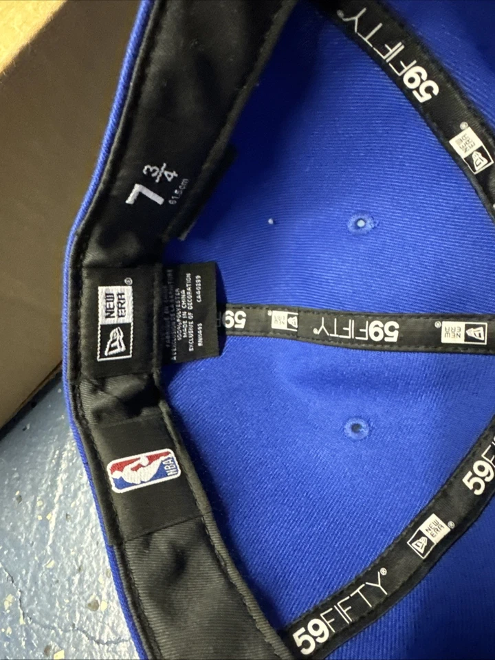 NBA - Gorra New York Knicks 59FIFTY ajustada New Era - azul y naranja Foto 3 de 4