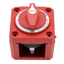 BLUEWATER 9800-007-11 Off/1/2/Both Battery Switch - Surface Mount - Red