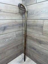 Handcrafted Natural Wood Walking Stick 35" Tall w/ Twisted Root Handle
