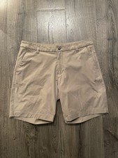 Men  s Lululemon ABC Beige Khaki Shorts 34 Waist