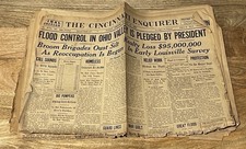 Cincinnati Enquirer January 31, 1937 Floods, Time Star Newspaper.