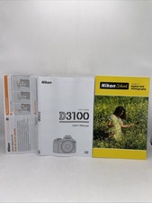 Nikon D3100 English User  s Manual Nikon to Digital SLR Photography - OPEN BOX
