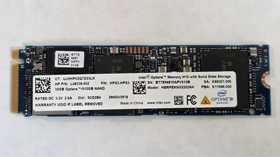 512GB Intel Optane Memory H10 M.2 2280 NVMe SSD 32GB Optane - HBRPEKNX0202AH