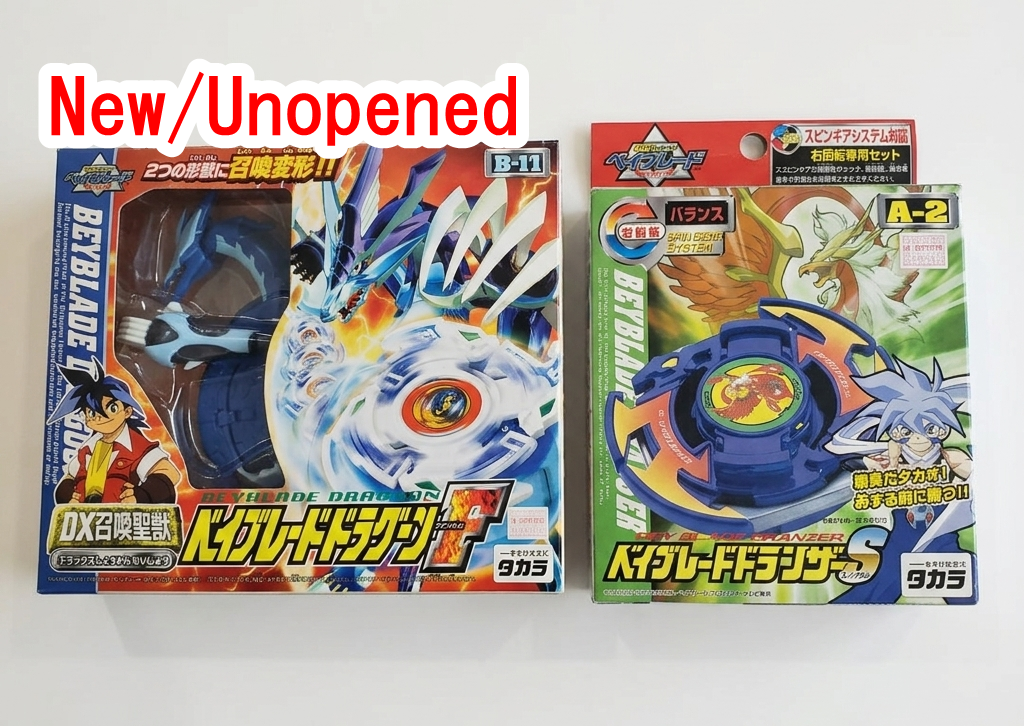RARE Takara Beyblade B-11 DX Dragoon F Phantom & A-2 Dranzer S Set