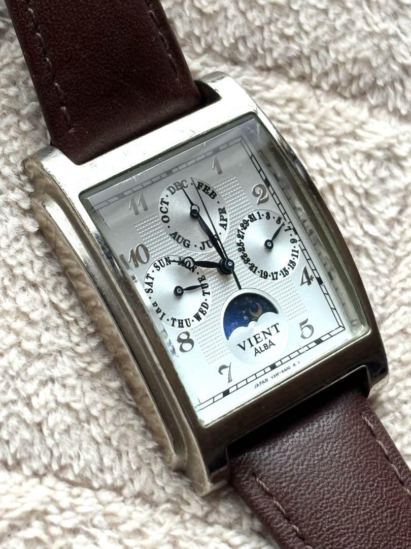 SEIKO 腕時計 ALBA アルバ ヴィエント サンムーン トリプルカレンダー Vintage Seiko Alba Sun & Moon Phase Triple Calendar Japan