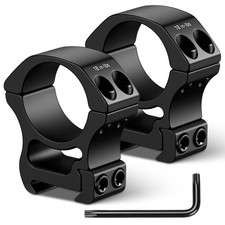 2Pcs 30mm Diameter Precision Scope Rings Mount Aluminium with 4 additional screw