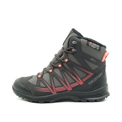Salomon Damen 410095 Wanderschuhe Schwarz Grau Rot Outdoorschuhe EU 39 1/3