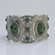 Montana Silversmiths "Attitude Line"  Turquoise Dreams Stretch Bracelet ~ New