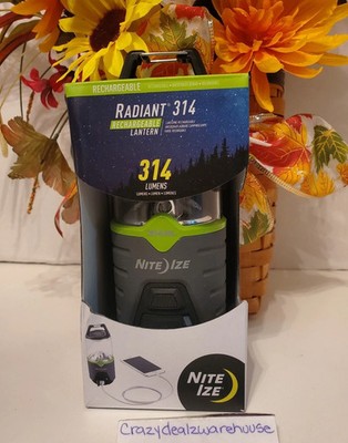 Nite Ize Radiant 314 Rechargeable Lantern Power Bank 5 Modes   NEW