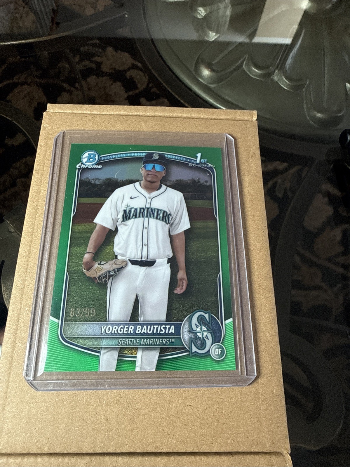 2025 Bowman Chrome Prospects Yorger Bautista #BCP-194 Green Ref /99 