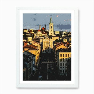 Saint John S Of Building City Art P Gerahmtes Wandbild Poster Leinwanddruck Bild