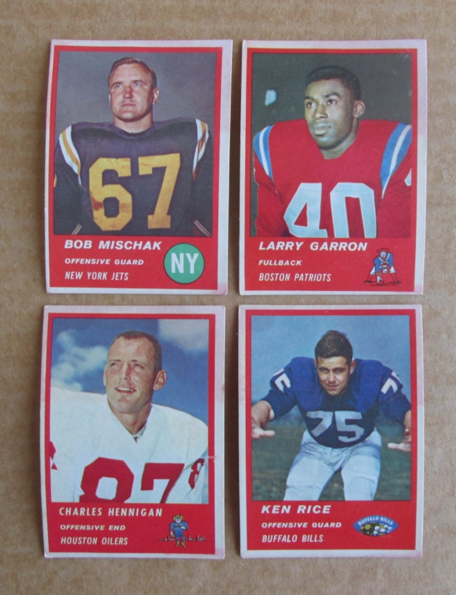 Ken Rice #29 Football Cards 1963 Fleer trading card — raw and PSA graded price guide