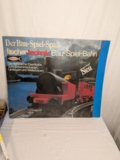 Display Pappe fischertechnik Bau-Spiel-Bahn 80er
