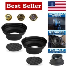 Universal 2-Piece Speaker Baffles - High-Quality Silicone  Self-Adhesive Foam