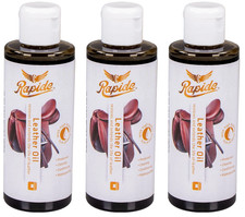 Rapide Lederöl schwarz 3 x 100 ml – Intensivpflege für trockenes Glattleder