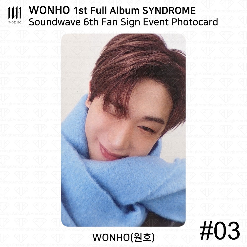 Wonho 1st Full Album SYNDROME Soundwave 6th Meet&Call Photocard