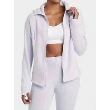 All in Motion Women s Fleece Full Zip Hooded Sweatshirt Frosty Lavender Size M