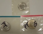 Lot of three 1964 ROOSEVELT Dimes - 90% SILVER P, D, and PF Pointed Tail Variety