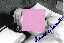 Dr. Ronald Jones auto/sign 4x6 photo JFK Assassination Doctor EX RARE COA LOOK!