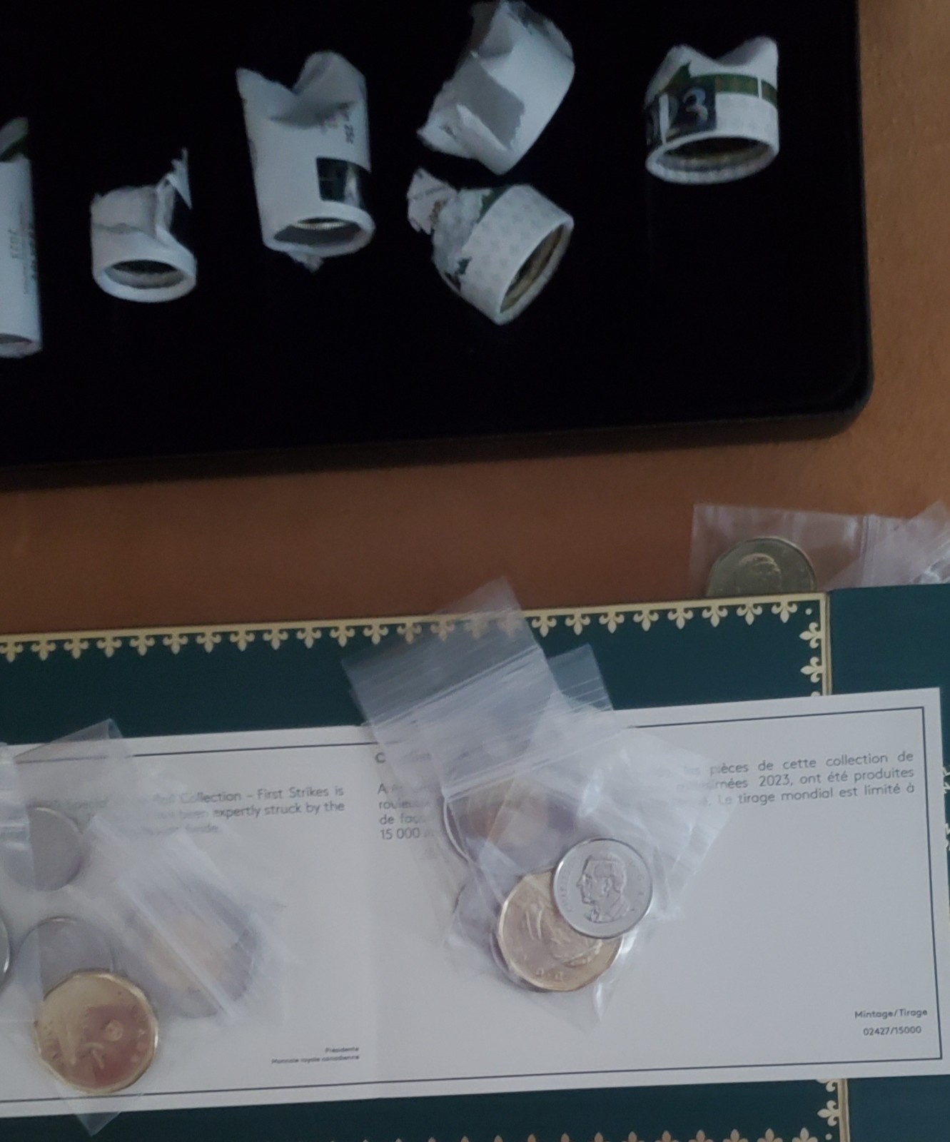 2023 CANADA KING CHARLES  6 COIN SET from Special Wrap Rolls 1 day handle  $18