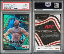 2022 Panini Select UFC Octagonside Conor McGregor #267 Green Prizm /5 Pop 2