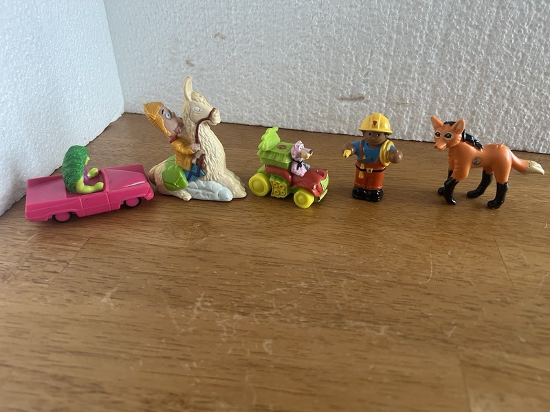 McDonald's Bob the Builder Fast Food Toys Lot Premium Characters Set of 5