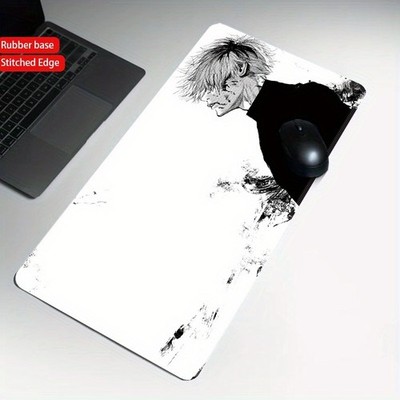 40*90cm White Tokyo Anime Character Print Large Gaming Mouse Pad 40x90cm, Stitch