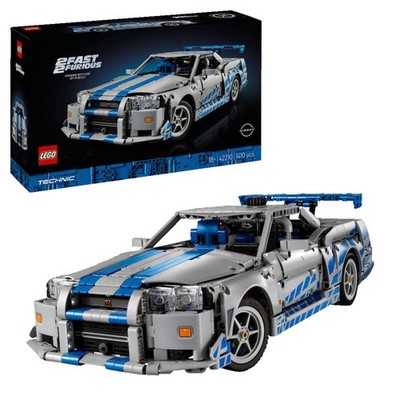 LEGO Technic 42210 2 Fast Furious Nissan Skyline GT-R (R34) Flitzer Bausatz, Meh