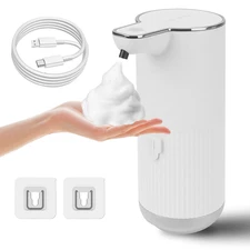 350ml  Auto Sensor Touchless Foaming Hand Dish Soap Dispenser Kitchen Bathroom