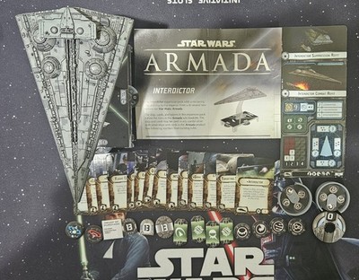 Star Wars Armada Interdictor expansion Complete Unplayed