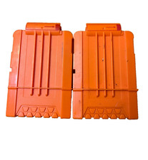 Lot of 2 - Nerf Dart Gun 6 Round Ammo Magazine Clips