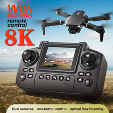 Drone 2026 4K HD Dual Camera WiFi FPV RC Foldable Quadcopter Remote With Screen 
