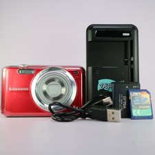 Samsung Digital Camera ES70 12.2MP Red Tested Full Working Set Read 