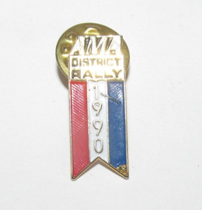 1990 AMA DISTRICT RALLY STUD PIN AMERICAN MOTORCYCLE ASSOCIATION
